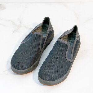 Olukai Ki’Ihele Gray Mesh Slip-On Sneakers